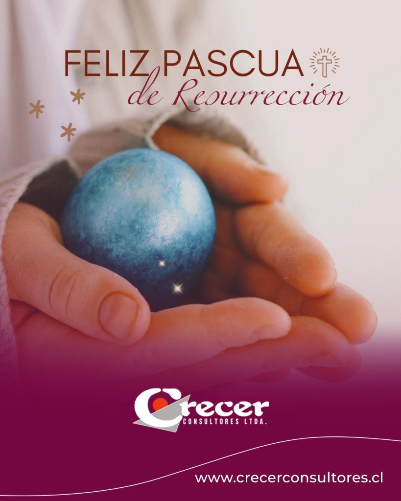 Desde Crecer Consultores, queremos enviarles un saludo en esta hermosa celebración de Pascua de Resurrección 🐰💐